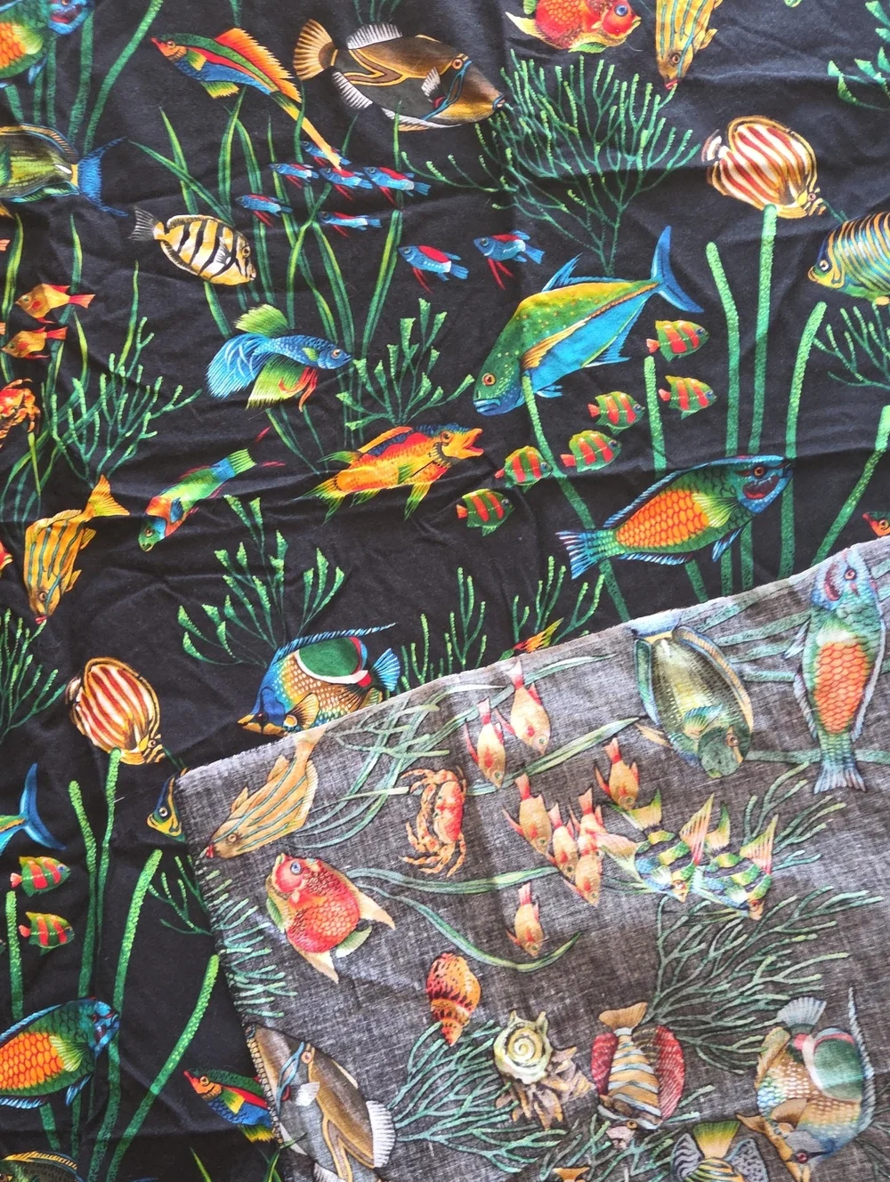 The Alexander Henry Collection Multi Colors FISHIES Marine Life 1.53 Yards